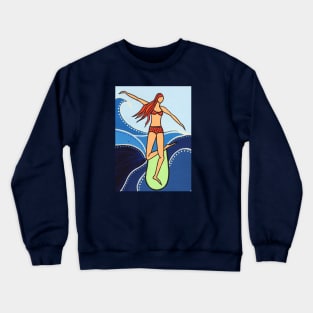 surfer girl Crewneck Sweatshirt